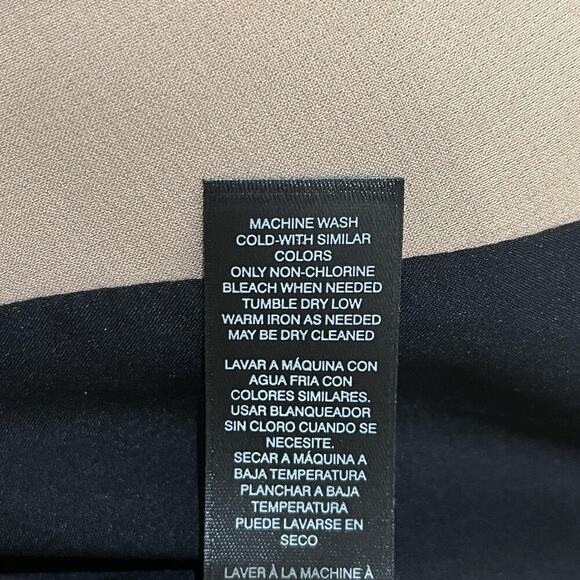 White House Black Market Jacket Womens 14 Tan Double Breasted Blazer Lined - Picture 9 of 9